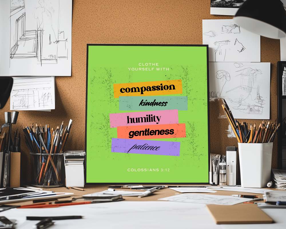 Study Table Frame Mockup Organized Desk With Books Pens And Cozy Academic Ambience 0114