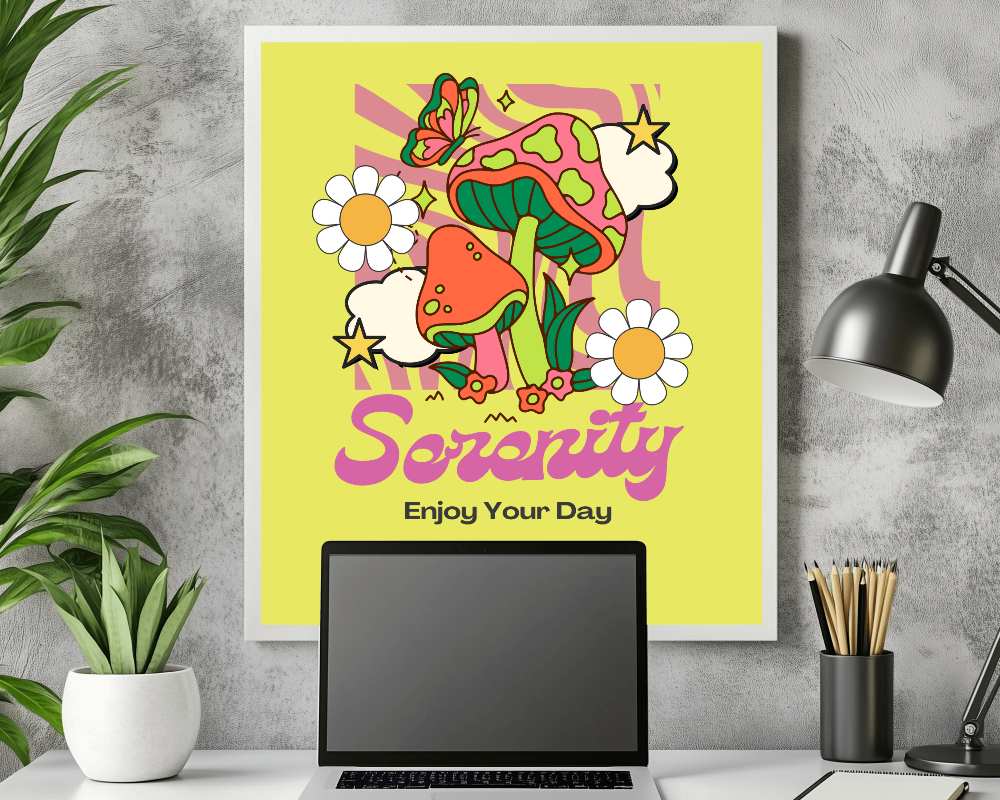 Minimalist Plant Background Frame Mockup Clean And Modern Design With Subtle Natural Elements 0119