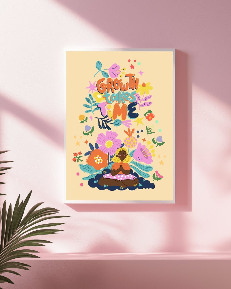 Pastel Pink Sunlit Frame Mockup Soft Shadow Play With Tropical Leaf Modern Minimalist Interior 0155