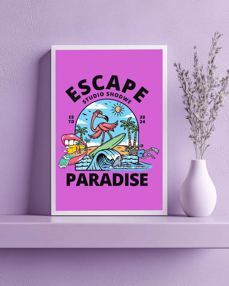 Pastel Aesthetic Frame Mockup Light Purple Wall Minimal Shelf Decor Soft Lighting With Elegant Ceramic Vase And Dried Flowers 0160