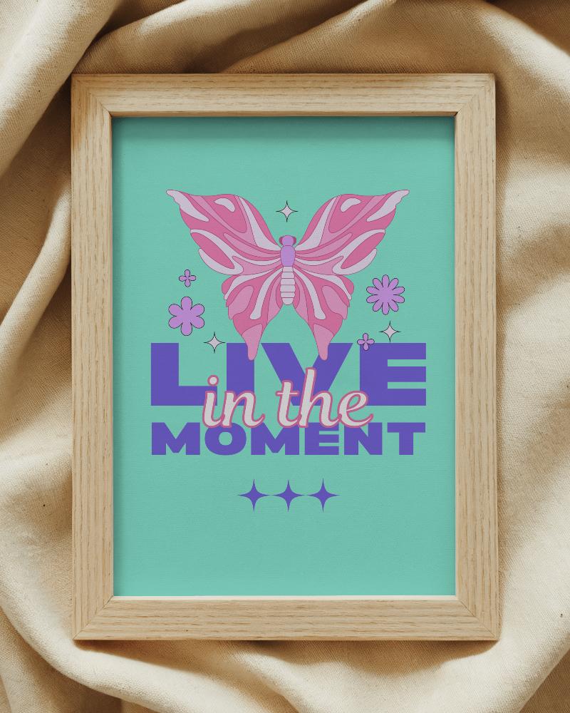 Light Wooden Photo Frame Mockup On Fabric Surface 3