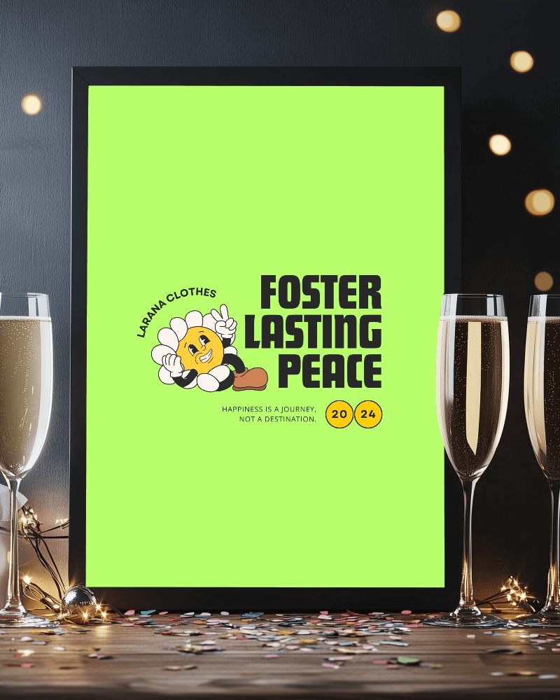 Elegant Celebration Frame Mockup Dark Background With Champagne Glasses String Lights And Confetti Sophisticated Party Scene 064