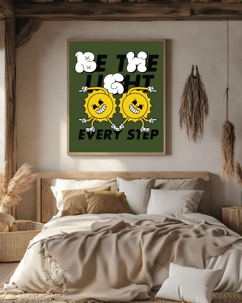 Modern Bedroom Frame Mockup Stylish Decor With Elegant Furnishings And Warm Ambient Light 095