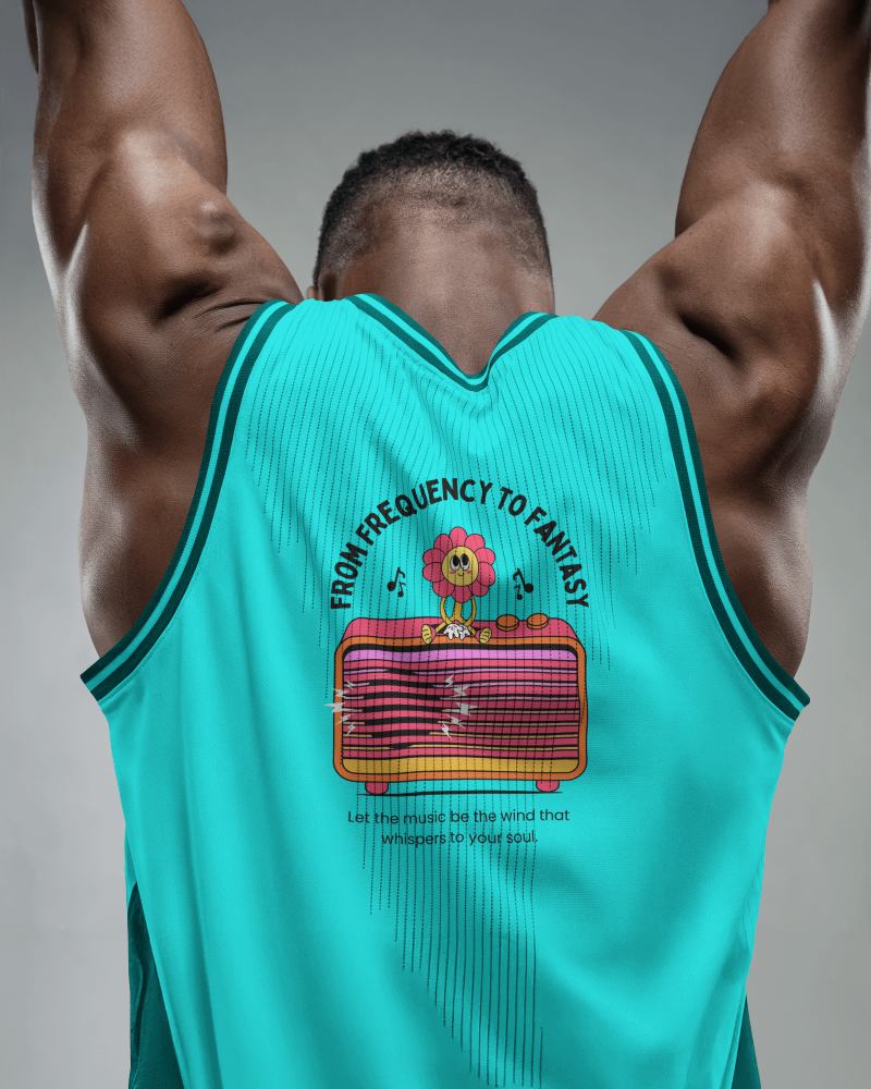 Athletic Jersey Mockup Music Inspired Graphic And Text