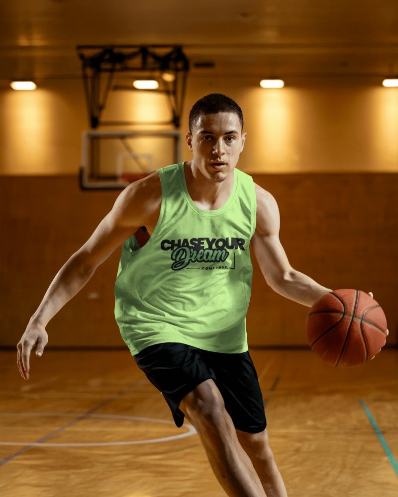 Basketball Jersey Mockup Inspirational Quote Chase Your Dream