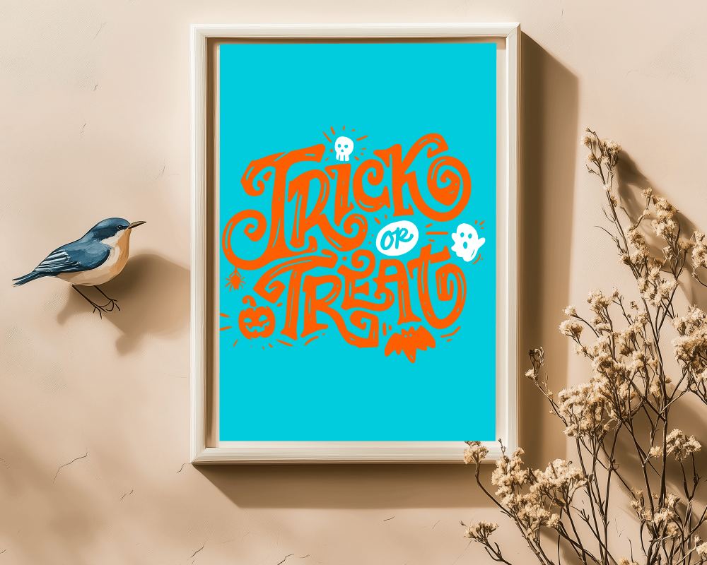 Nature Inspired Frame Mockup With Bird And Dried Flowers On Light Beige Background