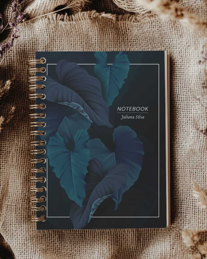 Rustic Hessian Fabric Notebook Mockup With Dried Flowers And Cozy Natural Lighting Authentic Look