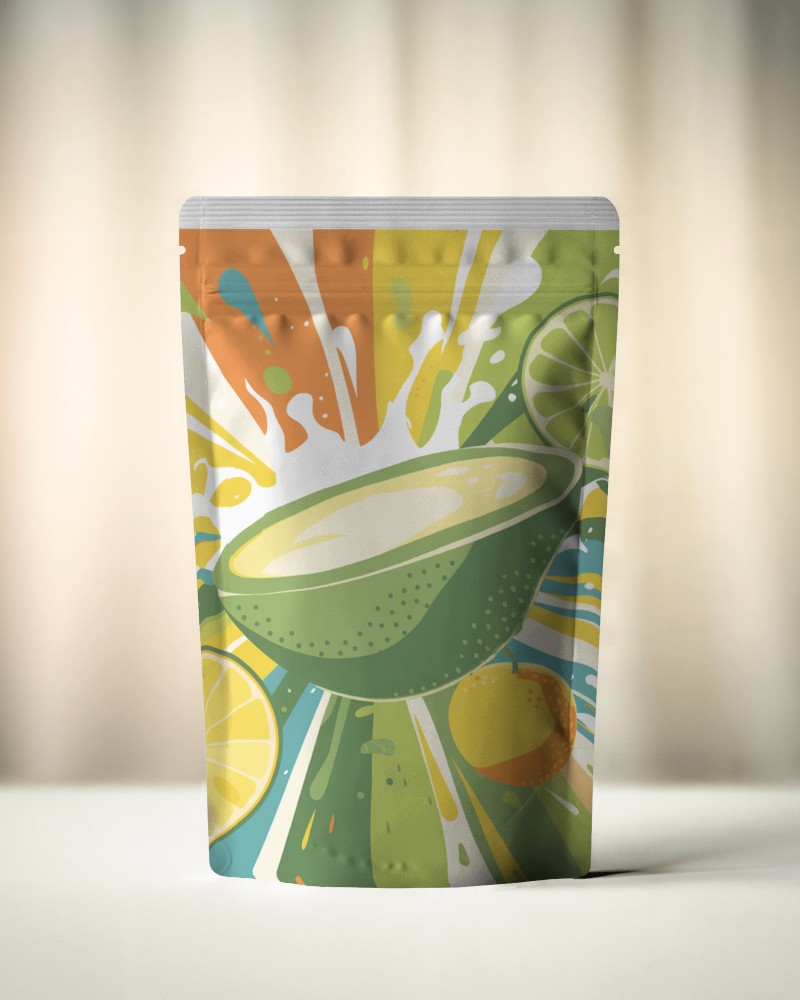 Luxury Food Pouch Mockup High End Matte Finish Packaging With Subtle Shadows And Warm Light