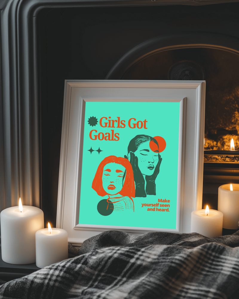 Cozy Fireplace Frame Mockup With Candles And Warm Blanket Soft Glowing Ambient Lighting 0127