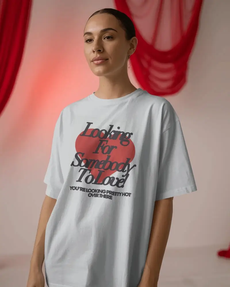 Valentine Couple Tshirt Mockup For Custom Designs And Gift Ideas