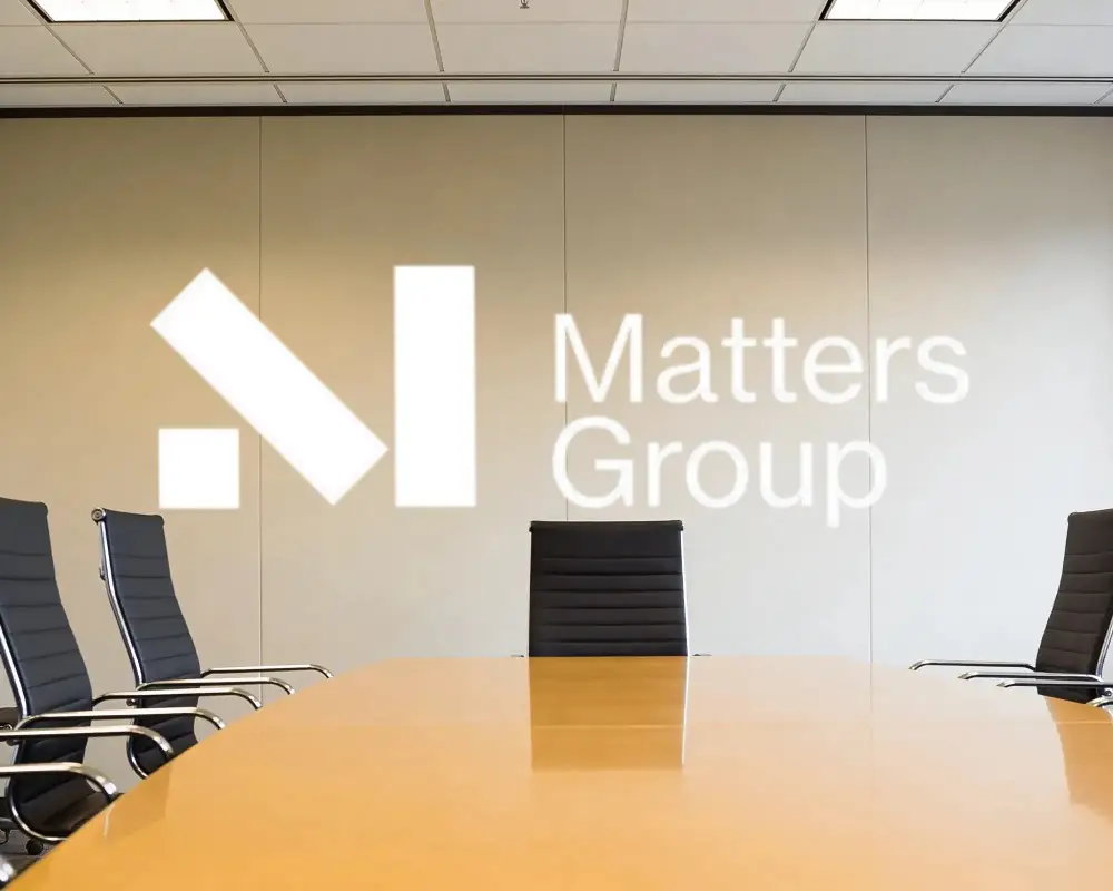 Modern Corporate Conference Room Wall Logo Mockup With Clean Minimalist Style And Office Chairs