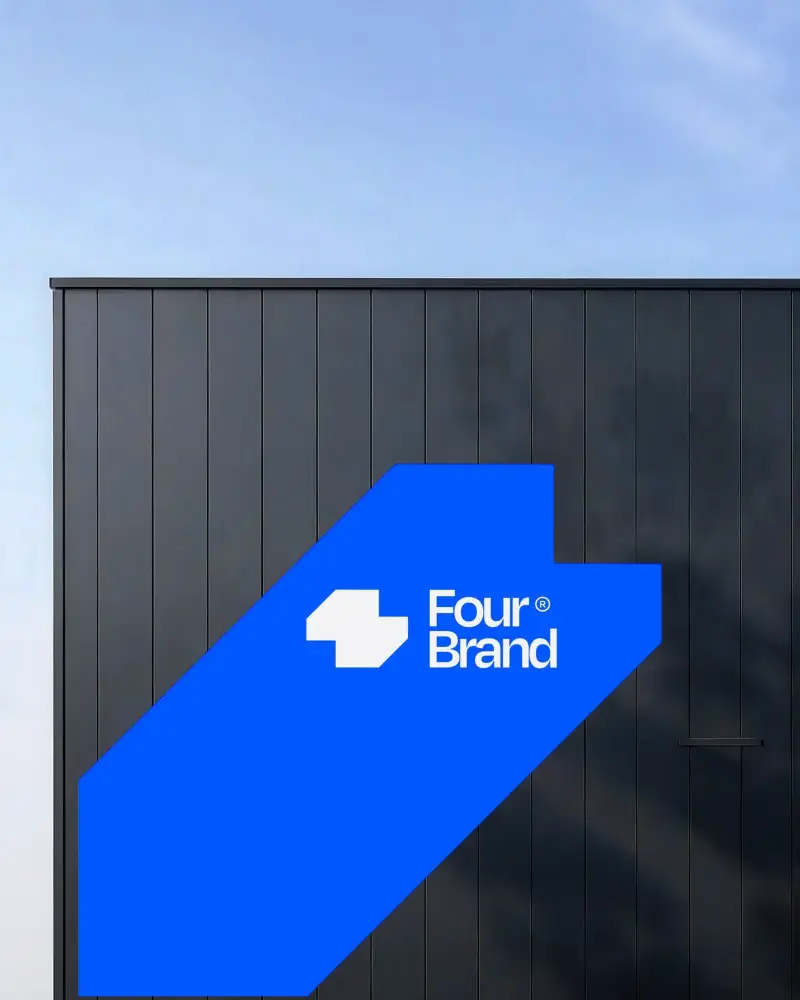 Sleek Modern Exterior Wall Logo Mockup Subtle Texture And Clean Vertical Panel Design For Branding