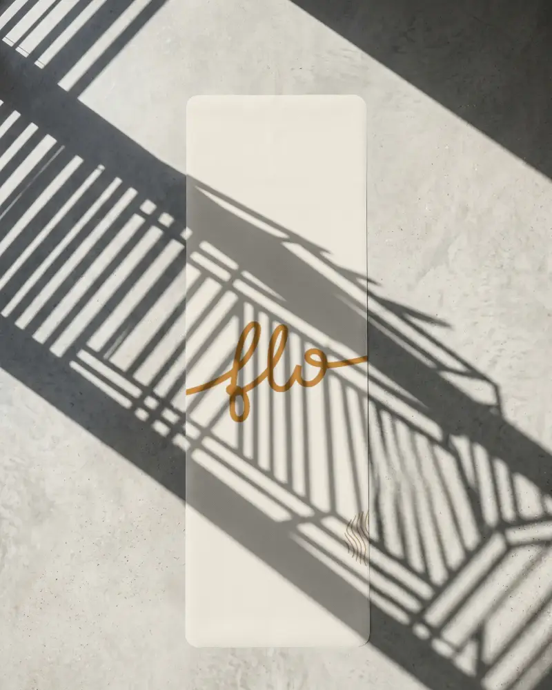 Realistic Yoga Mat Mockup With Natural Light Shadow For Health And Fitness Marketing