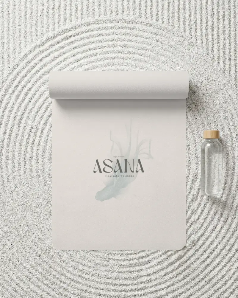 Premium Quality Yoga Mat Mockup For Zen Garden Exercise Spiritual Morning Practice