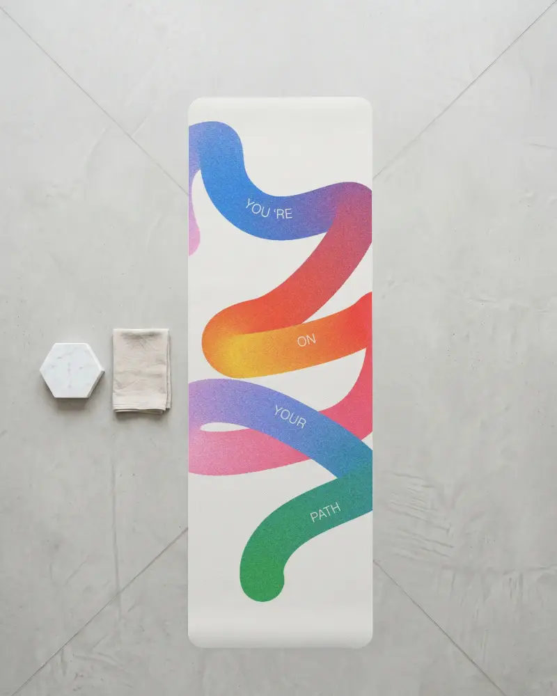 Premium Yoga Mat Mockup For Fitness Studios Exercise Enthusiasts And Brand Promotion