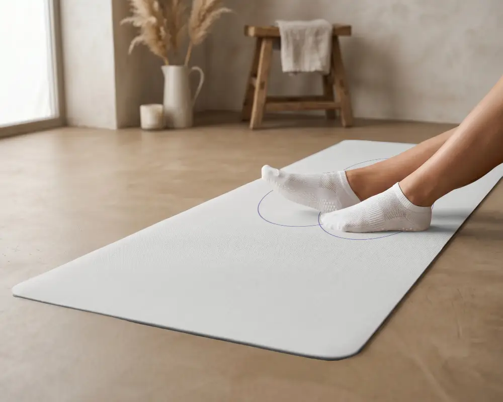 Premium Quality Thick Yoga Mat Mockup Optimal Support During Meditation And Workouts