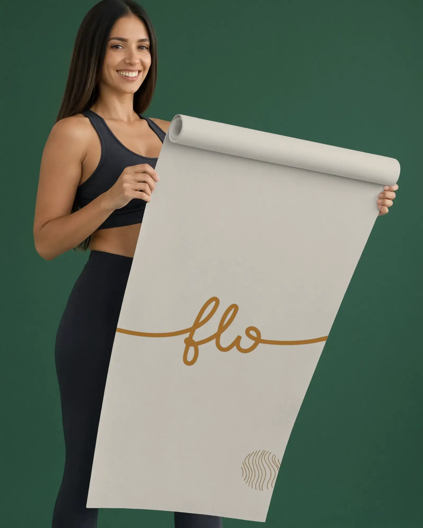 Premium Yoga Mat Mockup For Fitness Brands Healthy Lifestyle Exercise Equipment