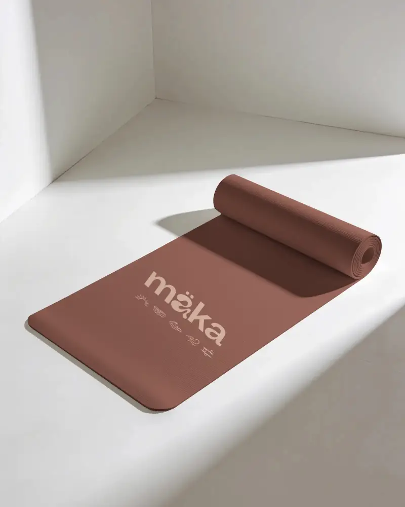 Premium Non Slip Yoga Mat Mockup For Home Workout And Fitness Exercises With Durable Material