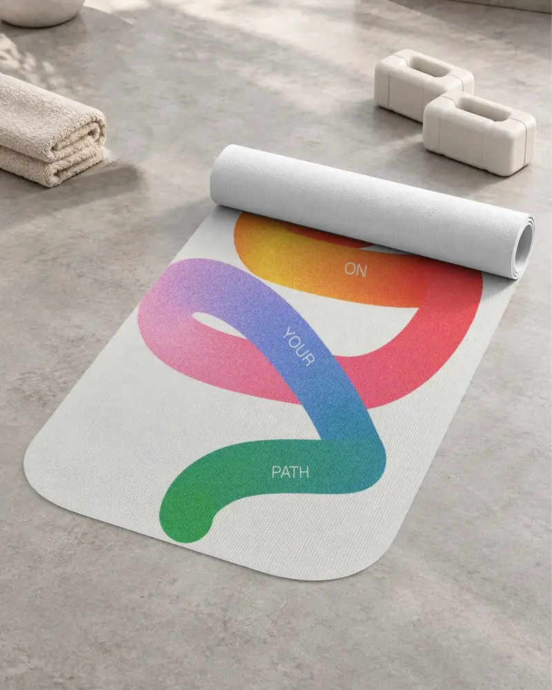 Non Slip Textured Yoga Mat Mockup Perfect For Indoor And Outdoor Fitness And Yoga Enthusiasts