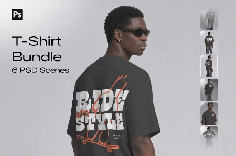 Premium T-Shirt Mockup Bundle