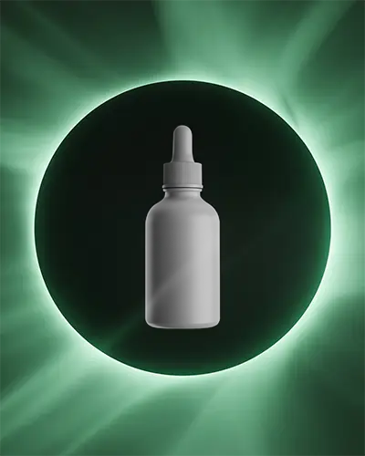 Realistic Dropper Bottle Mockup Design For Liquid Medicine And Aromatherapy Packaging Ideas