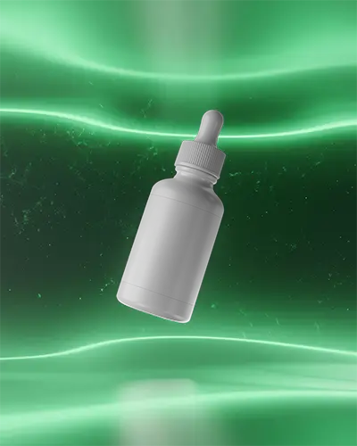 Realistic Dropper Bottle Mockup For Skincare Or Aromatherapy Liquid Packaging Branding