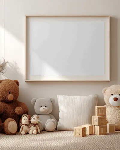 cozy-kids-room-poster-mockup-with-stuffed-animals-wooden-blocks-and-textured-pillow