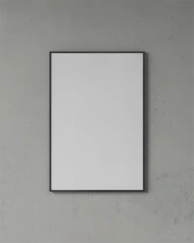 Clean Elegant Poster Mockup With Subtle Wall Background For Design Preview