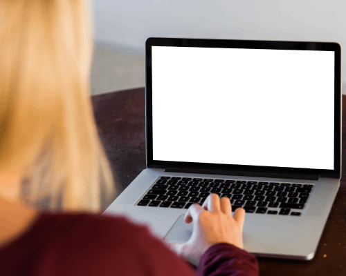 Desktop Monitor Mockup With Vibrant Keyboard And Accessories In Office Cubicle