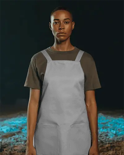 Professional Cook Apron Mockup With Adjustable Straps For Comfortable Workwear And Durable Use