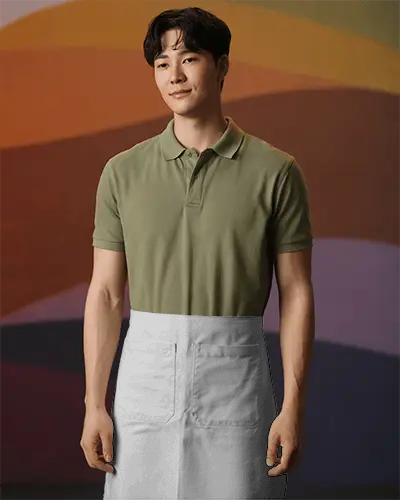 Waist Apron Mockup With Multiple Pockets For Kitchen Cooking And Professional Use Design