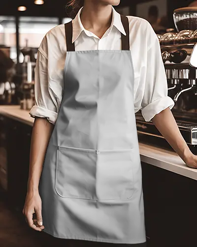 Professional Kitchen Apron Mockup Adjustable Neck Strap And Large Front Pocket For Chefs
