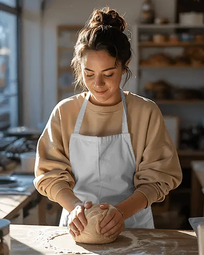 Adjustable Neck Apron Mockup Large Front Pocket For Baking Crafting And Cooking Essentials