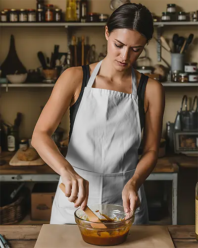 Stylish Cooking Apron Mockup For Professional Chefs And Home Bakers Unisex Kitchen Wearable