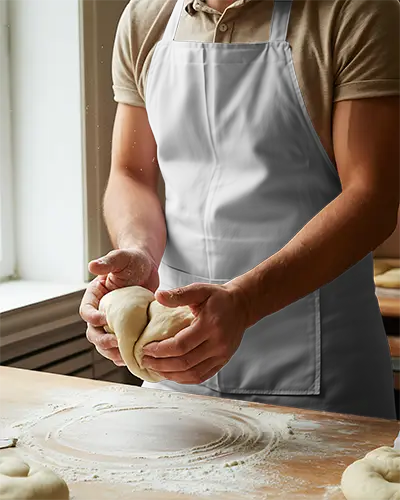 Professional Chef Apron Mockup For Baking And Cooking Workshop Use With Adjustable Straps