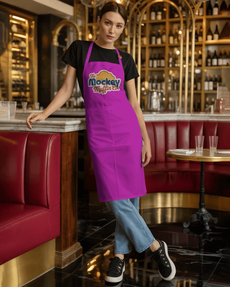 Stylish Apron Mockup For Restaurant Employees Barista Or Waitress Uniform