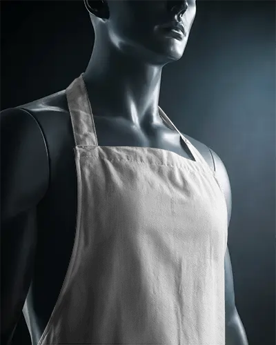 Premium Quality Cotton Apron With Adjustable Neck Strap And Comfortable Fit For Professionals