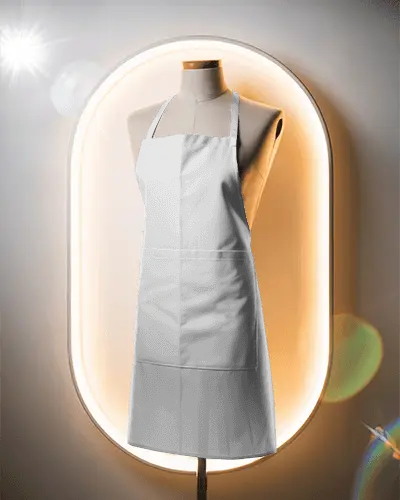 Heavy Duty Cotton Apron Mockup For Restaurant Chefs Baristas Or Artisan Crafters Showcase Template