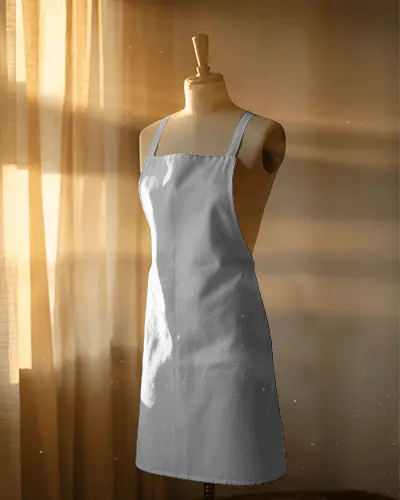 Realistic Chef Apron Mockup With Adjustable Straps And Clean Minimalist Design For Custom Logo