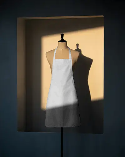 Premium Quality Durable Kitchen Apron Mockup For Home Cooking And Professional Chefs Wear