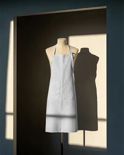 Classic Unisex Apron Mockup For Cafe And Restaurant Use Easy To Clean And Wear All Day
