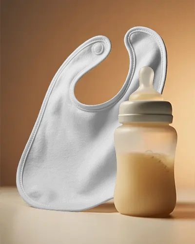Baby Bib And Feeding Bottle Essentials For Infant Care And Easy Mealtime Management