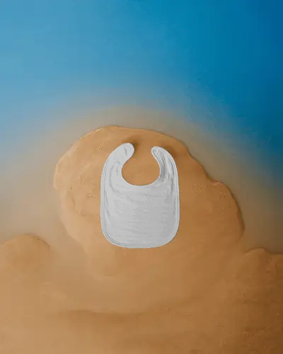 Customizable Baby Bib Mockup For Brand Showcase And Product Presentation