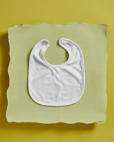 Baby Bib Mockup For Custom Baby Accessories And Personalized Bib Design Templates