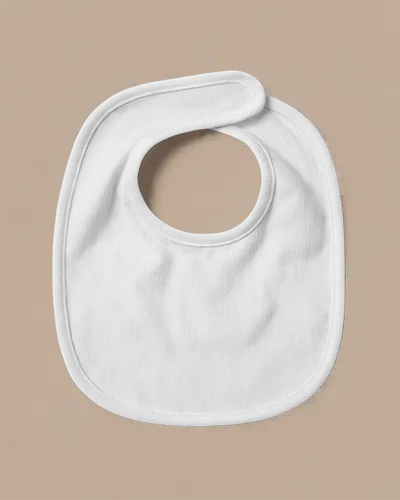 Soft Absorbent Baby Bib With Adjustable Velcro Closure For Easy Wear And Cleaning