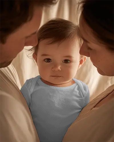 Organic Baby Tee Mockup Soft Fabric Comfortable Fit Perfect For Infant Daily Wear