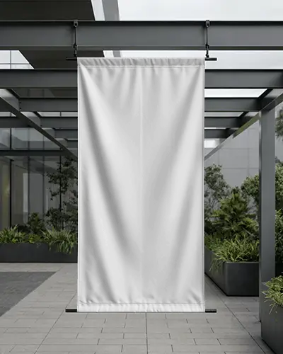 realistic-hanging-fabric-banner-mockup-in-contemporary-urban-commercial-setting