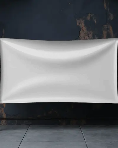blank-banner-mockup-hanging-on-textured-wall-for-advertising-display