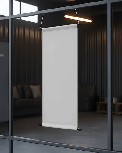 vertical-hanging-banner-mockup-on-glass-wall-for-modern-commercial-advertising-showcase