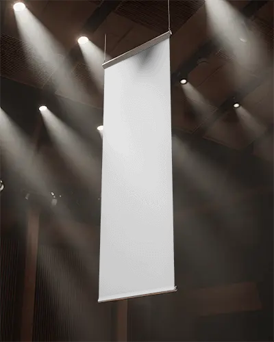 vertical-hanging-banner-mockup-in-modern-exhibition-hallspotlight-illumination